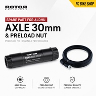 Rotor Road Aldhu/Vegast 30mm Axle / Preload Nut Off Standard Chainring Cycling Road Bike Crank Compo