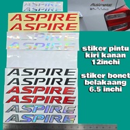 stiker aspire honda aspire honda city gm2 sticker aspire pintu kiri kanan dan sticker aspire bonet b