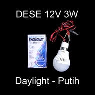 Led Lamp DC 12Volt 12V 12Volt Battery DESE 3Watt 3W 3Watt Battery Accu
