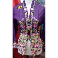 Kebaya Sulam Baba Nyonya Embroidery Traditional Hand Made (M)