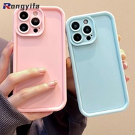 Solid Color Thickened Phone Case For Huawei P60 P50 P50E P40 P30 P20 Pro Lite Plus Nova 7i 6 SE 5T 5G 4G Casing Black White Couple Case Soft TPU Anti-Fall Case Covers
