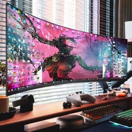 34-Inch Curved 165HZ with Fish Screen 4K Desktop Computer 144 Gaming 38 Display Gaming Internet Cafe