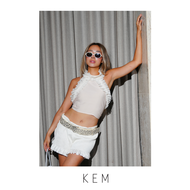 Kemissara Lulu top - Eggshell