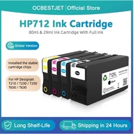 HP 712 712B 712XL Ink Cartridge With Full Ink HP712 For HP DesignJet T210 T230 T250 T650 T630 Printe