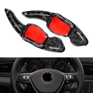 Forged Carbon Fiber Car Steering Wheel Paddle Shifter Extension For VW Golf MK5 MK6  Polo Passat Sci