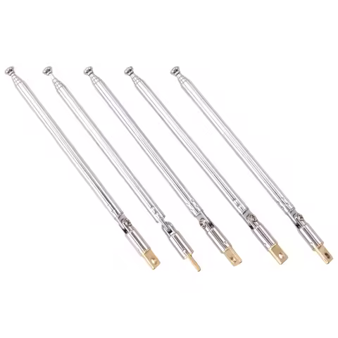 L93A-5 Pcs 32Cm Length 5 Section Telescopic AM FM Radio Antenna 180 Degree