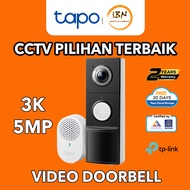 TP-Link Tapo D235 Loceng Pintu Video Pintar 2K 5MP – Bateri/Berwayar, Penglihatan Malam Berwarna