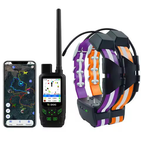 Waterproof GPS Tracking Collar Hunting Dogs Tracking and Training System TR Dog Houndmate IPX7
