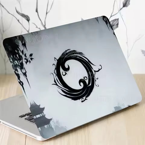 2 Piece Black Cloud Totem Waterproof Paint Cartoon Design Self-Adhesive Laptop Decor Easy To Apply a