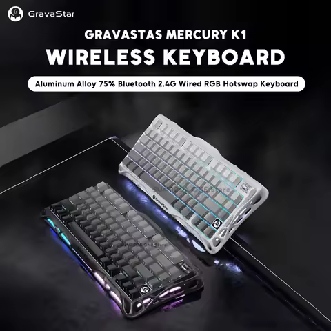 Mercury K1 Grava Star K1 Lite M1 M2 Mouse Wireless Gaming Mechanical Keyboard 75% Bluetooth Wired RG