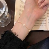 Sparkling Cherry Blossom Bangle, Small Flower Series, With Decoration - From Ins-Inspired Niche Seri