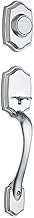 Kwikset 699BWLIP-26D Belleview Dummy Exterior Handleset Satin Chrome Finish
