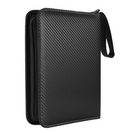 Trading Card Collection Binder 4 Pocket Zip Card Binder AlbumCard Case for Game/Football/Baseball Ca