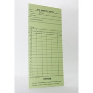 Kad Perakam Waktu - Hijau (AM 493D) / PUNCH CARD GREEN (50pcs)