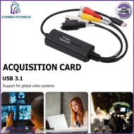 Video Capture Card Audio 1 Channel Usb 3.1 Type C Plug Rca Al4 Black
