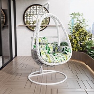 MHHanging Basket Rattan Chair Lazy Bone Chair Rocking Chair Balcony Swing Cradle Chair Courtyard Double Glider Indoor Ha