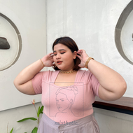 Noelle Crop Shirt/ Square Crop Top/ Square Crop Top Big Size/ Square Crop Top Jumbo/ Square Crop Top