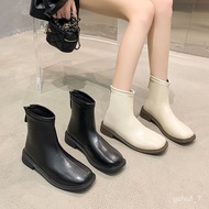 KY-16 Soft Leather Winter Skinny Boots Women2023Women's Stretch Boots New Women's Shoes Boots Dr. Martens Boots Fleece-l