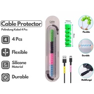 cable protector cable organizer cable winder [4 PCS] CABLE PROTECTOR SPIRAL DATA CABLE PROTECTOR/