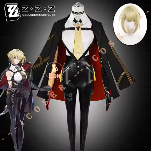 Zenless Zone Zero Evelyn Chevalier Cosplay Costume Uniform Headwear Earrings Stars of Lyra Halloween