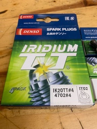 Bộ 4 Bugi Denso Iridium IK20TT cho xe ôtô Toyota Nisan Mazda KIA Hyundai misubishi