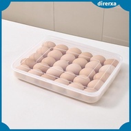 [Direrxa] Egg Storage Box Hold 30 Eggs Fridge Protective Shockproof Eggs Holder Egg Container for Tr