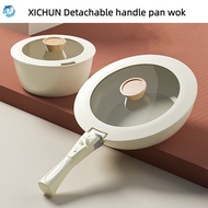 Xichun Detachable Handle Pan Wok Non-Stick Pan Dishwasher Handle Pan Set Frying Pan Frying Pan Medical Stone Milk Pan