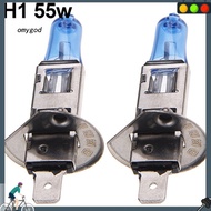 OMG 2Pcs H1/H4/H7 55W/100W Xenon Gas Halogen Headlight White Lamps 12V 5000K Bulbs
