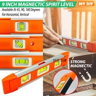 Anton 9” Magnectic Spirit Level / Spirit Level Bubble Ruler Magnectic Torpedo Level / Water Level