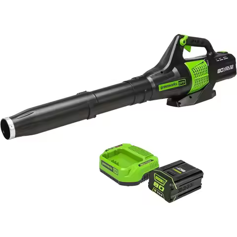 80V 150 MPH/ 500 CFM/ 75+ Compatible Tools Cordless Axial Leaf Blower 2.0Ah Battery and Charger Incl