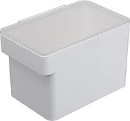 Yamazaki 3377 Sealed Under Sink Rice Bin 11.0 lbs (5 kg), Includes Measuring Cup, White, Approx. 11.