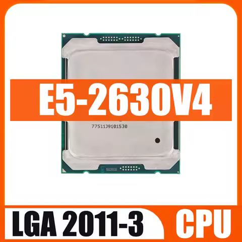 Used Original Xeon E5 2630 V4 E5-2630V4 Processor SR2R7 2.2GHz 10-Cores 25M LGA 2011-3 Xeon V4 Serie