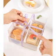 Meka box divided into compartments: 4 cells, 6 cells and 8 cells (set of 5)