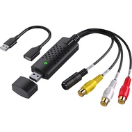 Brifit Video Capture Card USB Video Capture Device RCA to USB Audio Video Converter VHS Mini DV VCR 