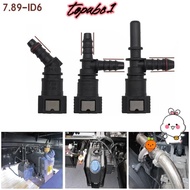 TOPABC1  Line Hose, 7.89 ID6 Bundy Tee Hose Coupler, Auto Accessories PA12 Plastic 45° Quick Release