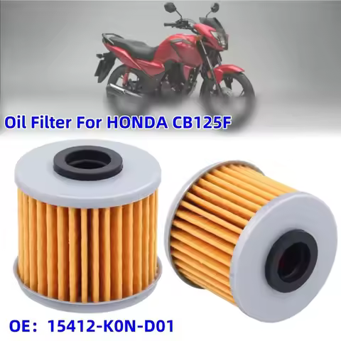 Motorcycle Accessories Oil Filter Cleaner Engine Replacement Parts OE 15412-K0N-D01 For HONDA CB125F