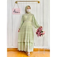 ASKA.ID - LIANA PLISKET DRESS GAMIS PLEATS