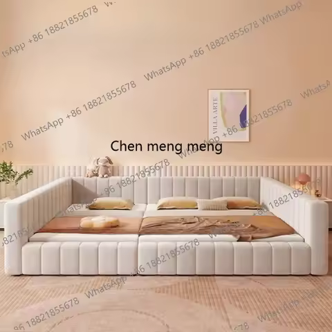 E136 Second-child Family Bed 4-person Parent-children Bed Master Bedroom 2.4m Separable Double Bed K
