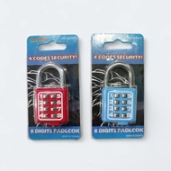 Tora 8 Digit Padlock / 8 Digit 35mm Padlcok Padlock