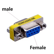 DB9 9Pin Male to Male to Female to Female Gender Changer Convertor Adapter 9 pin RS232 Serial plug M