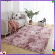 Home Tie-Dye Carpet Bedroom Long Plush Carpet Modern Simple Carpet Mat