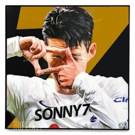 Son Heung min #2 ‎ซน ฮึง มิน Tottenham Hotspur สเปอร์ รูปภาพ​ติด​ผนัง​ pop art พร้อมกรอบและที่แขวน ฟ