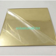 Acrylic Sheet Custom /100cm emas 2mm mika cermin gold 2 mm emas mas Akrilik