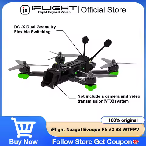 iFlight Nazgul Evoque F5 V3 6S WTFPV for DIY Drone DC /X Dual Geometry Flexible Switching 190 km/h M