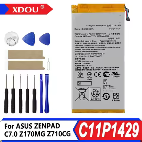 Brand New Battery C11P1429 3450mAh For ASUS ZENPAD C 7.0 c7.0 Z170MG Z710CG Z710C P01Z P01Y Z170C Ph