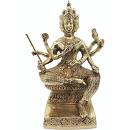 泰国进口 四面佛金身 泰国四面佛像 有求必应大梵天王  实心铜 泰国铜像（4寸膝长）