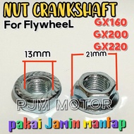 MESIN Gx160 Nut Crankshaft Nut Crankshaft Kro as Flywheel Magnet Engine Drive and generator 2500watt