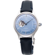 ORIENT Womens RK-ND0012L (Womens Leather Classic Semi-Skeleton) Round Watch Stainless Steel Mechanic
