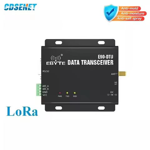 Wireless Transceiver LoRa RS232 RS485 170/433/868/915MHz 2.4G E90-DTU Long Range 5-16km PLC Transcei