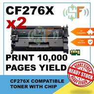 2x Compatible Toner 76X CF 276X CF276X Printer Toner Compatible for LaserJet M404d M404dn M404dw M40